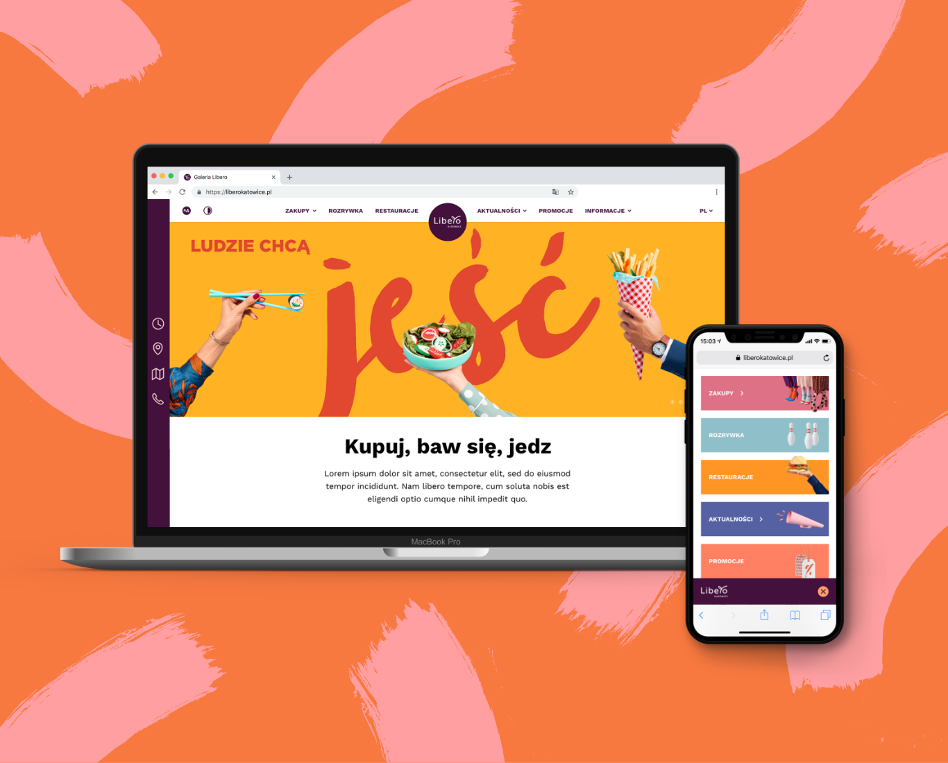 Libero Katowice opening campaign web design by e1 Collective creative agency