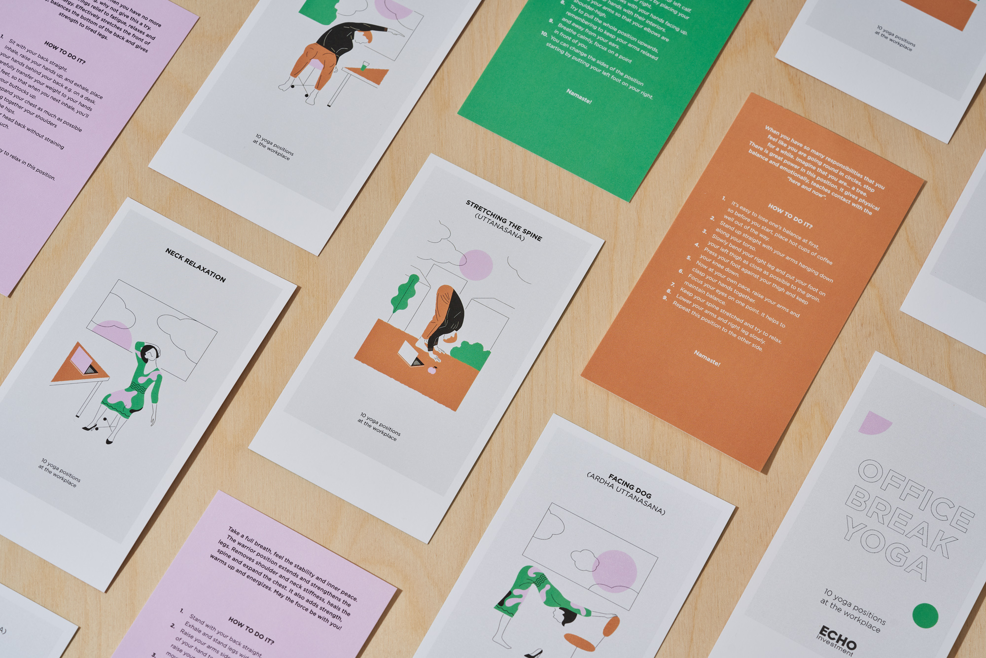 Office Yoga creative production by e1 Collective property marketing agency