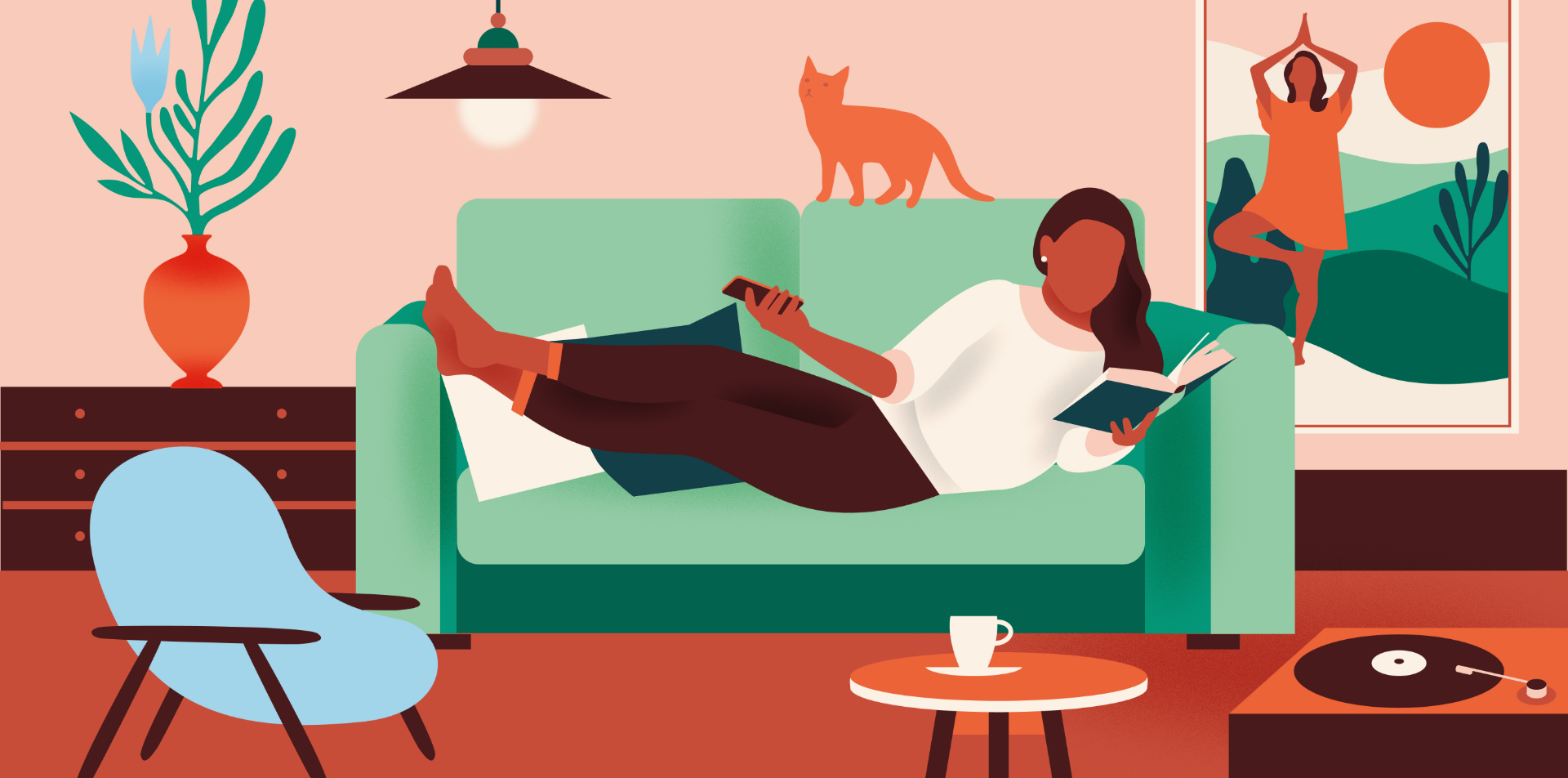 Apartamenty Rytm na Kabatach apartments branding and illustration by e1 Collective property marketing agency