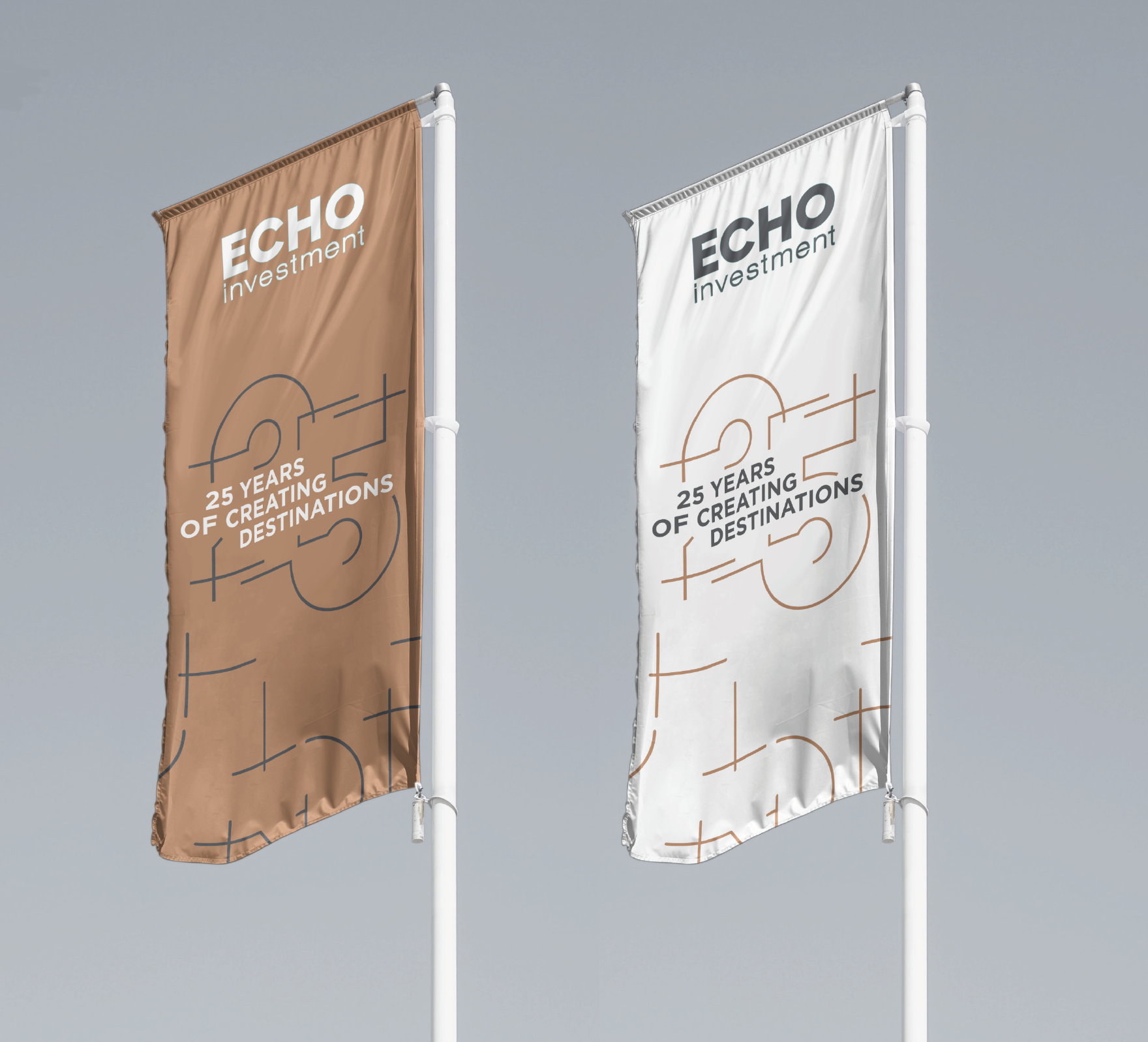 Echo Investment 25th anniversary branding by e1 Collective property marketing agency